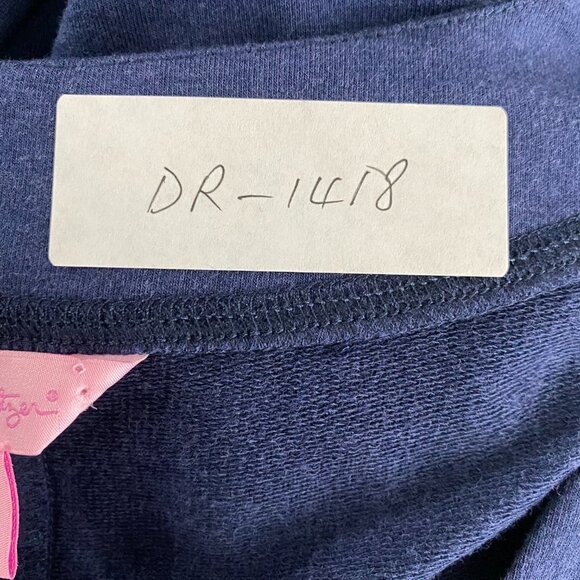 Lilly Pulitzer UPF 50+ Joyce Dress Small True Navy Blue V-Neck NWT DR-1418 - Picture 2 of 13